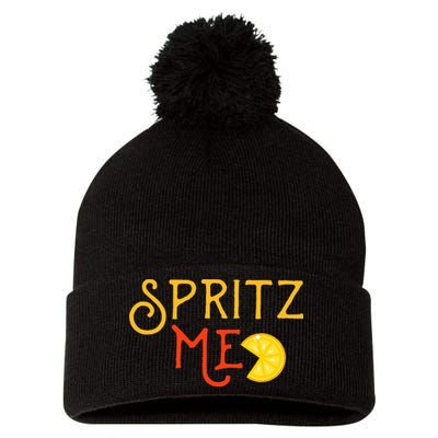 Aperol Spritz Cocktail Party Alcohol Drink Summer Beverage Pom Pom 12in Knit Beanie