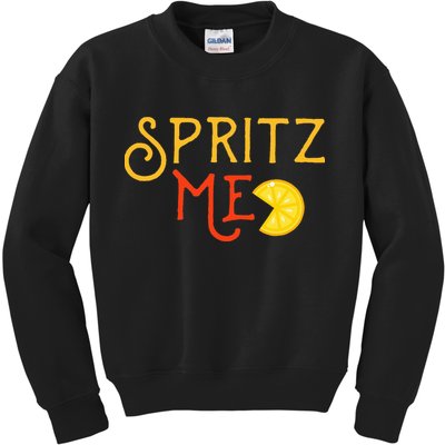 Aperol Spritz Cocktail Party Alcohol Drink Summer Beverage Kids Sweatshirt