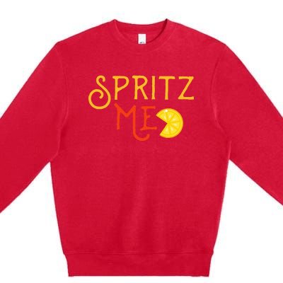 Aperol Spritz Cocktail Party Alcohol Drink Summer Beverage Premium Crewneck Sweatshirt