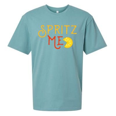 Aperol Spritz Cocktail Party Alcohol Drink Summer Beverage Sueded Cloud Jersey T-Shirt