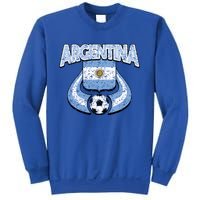 Argentina Soccer Country Flag Shield Argentinian Pride Gift Sweatshirt