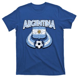 Argentina Soccer Country Flag Shield Argentinian Pride Gift T-Shirt