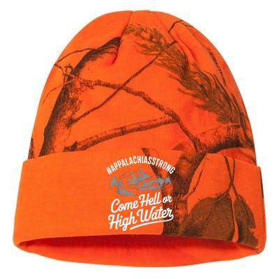 Appalachia Strong Come Hell Or High Water Mountain Nc Vn Tn Kati Licensed 12" Camo Beanie