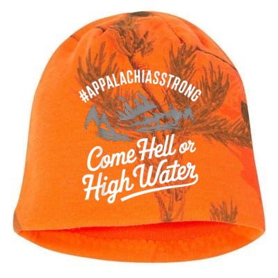 Appalachia Strong Come Hell Or High Water Mountain Nc Vn Tn Kati - Camo Knit Beanie