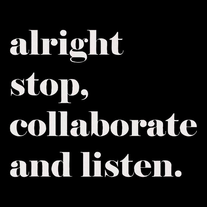 Alright Stop Collaborate And Listen Fun Lyric Tall T-Shirt