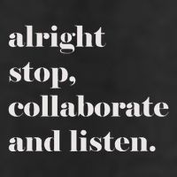 Alright Stop Collaborate And Listen Fun Lyric Golf Towel