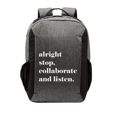 Alright Stop Collaborate And Listen Fun Lyric Vector Backpack