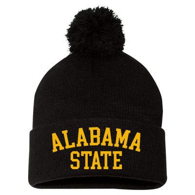 Alabama State Cool Al Alabamian Souvenir Pom Pom 12in Knit Beanie