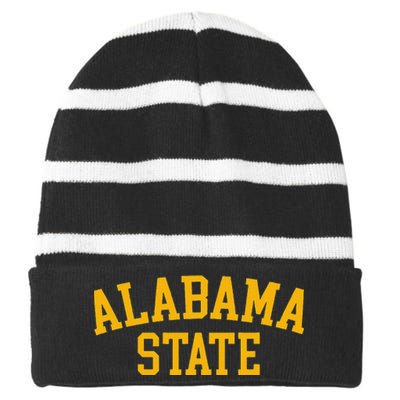 Alabama State Cool Al Alabamian Souvenir Striped Beanie with Solid Band