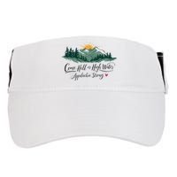 Appalachia Strong Come Hell Or High Water Adult Drive Performance Visor