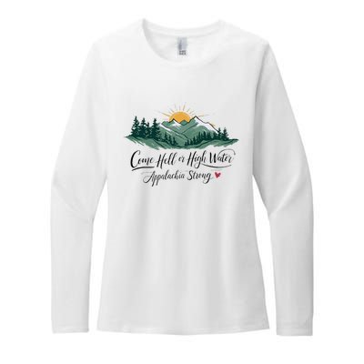 Appalachia Strong Come Hell Or High Water Womens CVC Long Sleeve Shirt