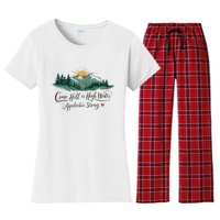 Appalachia Strong Come Hell Or High Water Women's Flannel Pajama Set