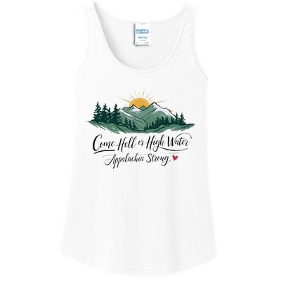 Appalachia Strong Come Hell Or High Water Ladies Essential Tank