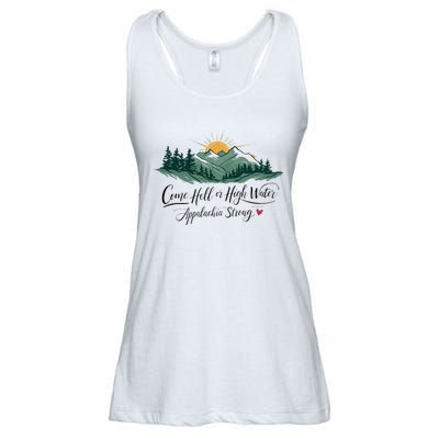 Appalachia Strong Come Hell Or High Water Ladies Essential Flowy Tank