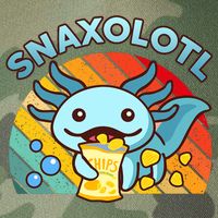 Axolotl- Snaxolotl Cute Axolotl Snacks Funny Food  Legacy Tie Dye Trucker Hat