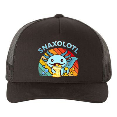 Axolotl- Snaxolotl Cute Axolotl Snacks Funny Food  Yupoong Adult 5-Panel Trucker Hat