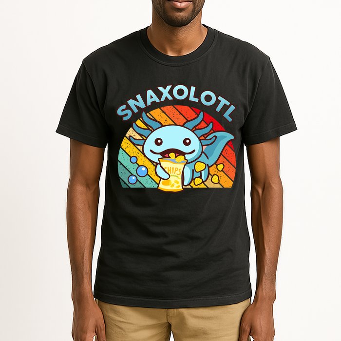 Axolotl- Snaxolotl Cute Axolotl Snacks Funny Food  Tall T-Shirt