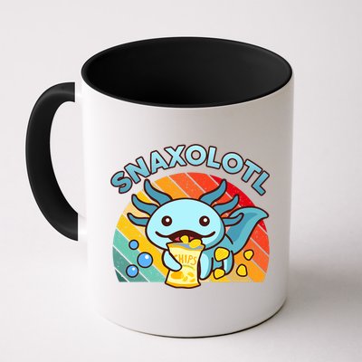 Axolotl- Snaxolotl Cute Axolotl Snacks Funny Food  Mug
