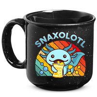 Axolotl- Snaxolotl Cute Axolotl Snacks Funny Food  15oz Campfire Ceramic Mug