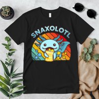 Axolotl- Snaxolotl Cute Axolotl Snacks Funny Food  Premium T-Shirt