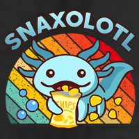 Axolotl- Snaxolotl Cute Axolotl Snacks Funny Food  25L Jumbo Tote