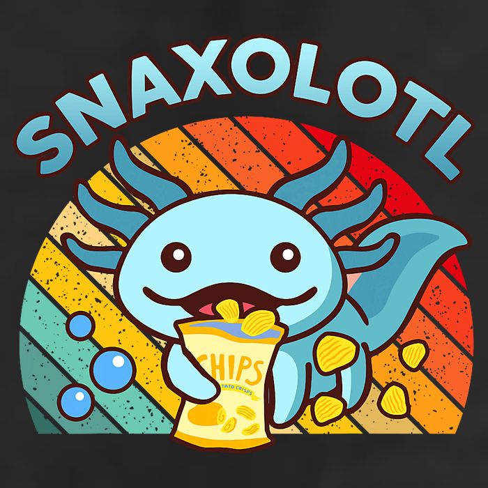 Axolotl- Snaxolotl Cute Axolotl Snacks Funny Food  Hat