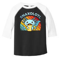 Axolotl- Snaxolotl Cute Axolotl Snacks Funny Food  Toddler Fine Jersey T-Shirt