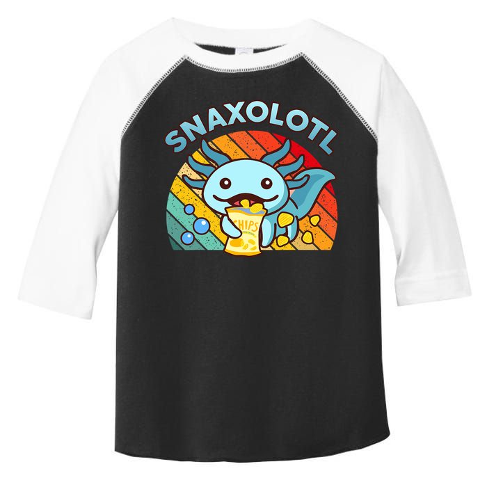 Axolotl- Snaxolotl Cute Axolotl Snacks Funny Food  Toddler Fine Jersey T-Shirt