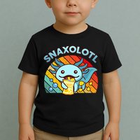 Axolotl- Snaxolotl Cute Axolotl Snacks Funny Food  Toddler T-Shirt