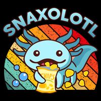 Axolotl- Snaxolotl Cute Axolotl Snacks Funny Food  Zip Tote Bag