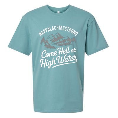 Appalachia Strong Come Hell Or High Water Mountain Sueded Cloud Jersey T-Shirt