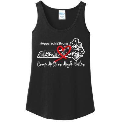 Appalachia Strong Come Hell Or High Water Mountain Ladies Essential Tank