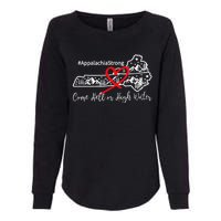 Appalachia Strong Come Hell Or High Water Mountain Womens California Wash Sweatshirt