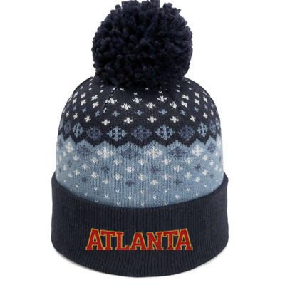 Atlanta Soccer City Vintage Atl The Baniff Cuffed Pom Beanie