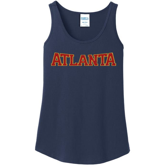 Atlanta Soccer City Vintage Atl Ladies Essential Tank