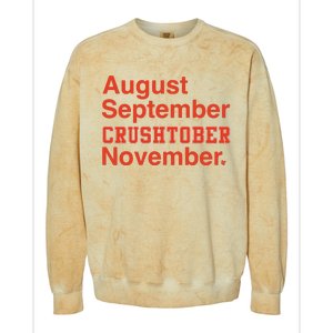 August September Crushtober November Colorblast Crewneck Sweatshirt