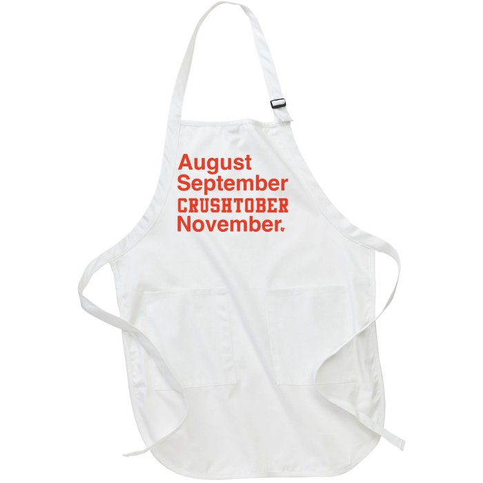 August September Crushtober November Full-Length Apron With Pockets