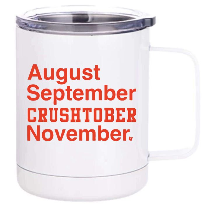 August September Crushtober November 12 oz Stainless Steel Tumbler Cup