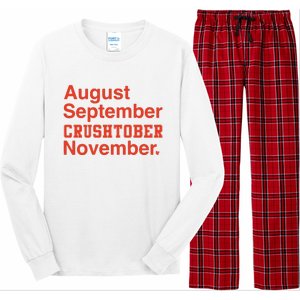 August September Crushtober November Long Sleeve Pajama Set