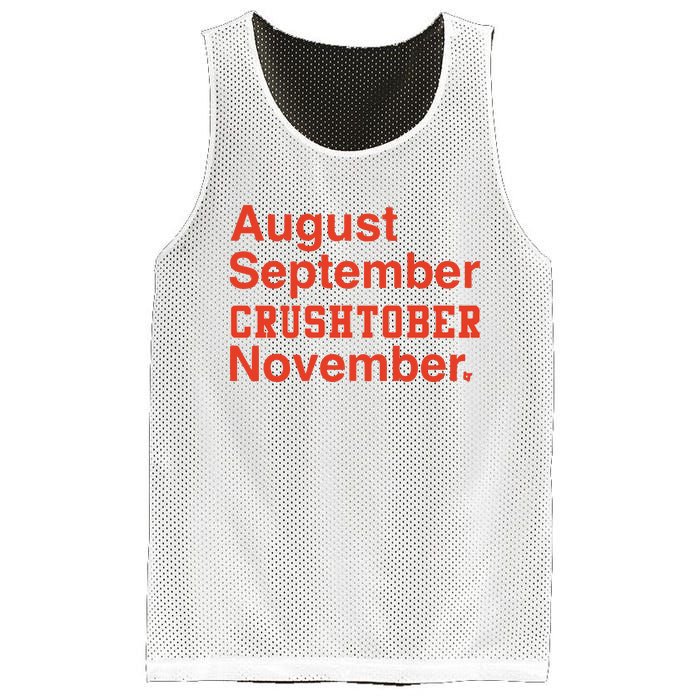 August September Crushtober November Mesh Reversible Basketball Jersey Tank