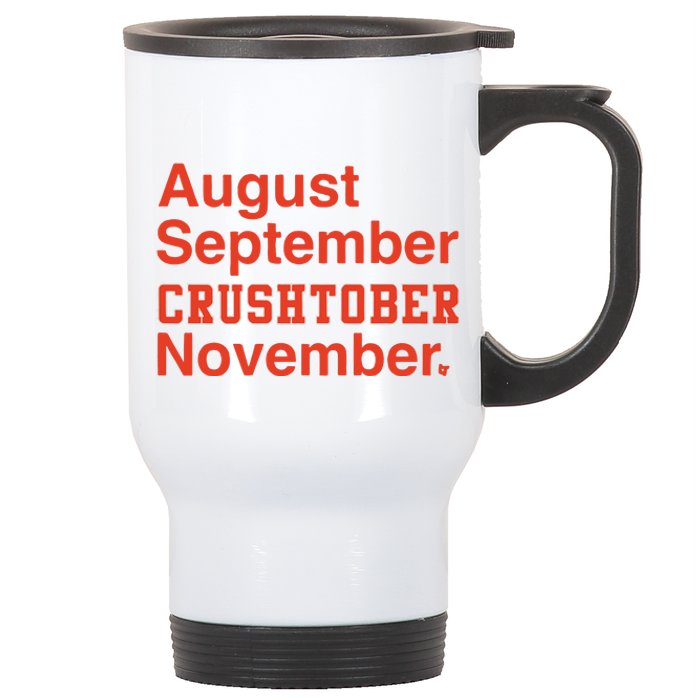 August September Crushtober November Stainless Steel Travel Mug