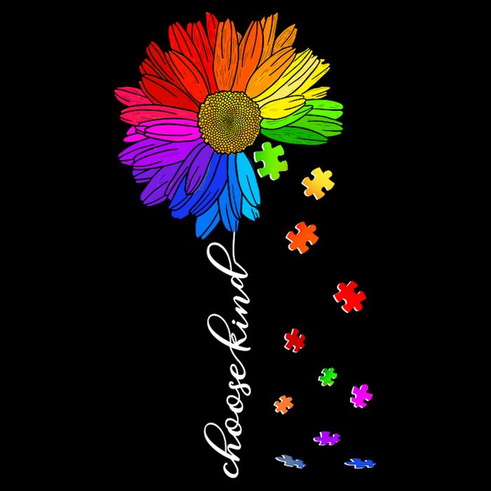 Autism Sunflower Choose Kind Cooling Performance Crew T-Shirt