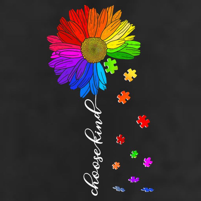 Autism Sunflower Choose Kind Adult Drive Performance Visor