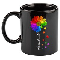 Autism Sunflower Choose Kind 11oz C Handle Ceramic Mug