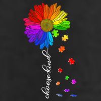 Autism Sunflower Choose Kind 11oz C Handle Ceramic Mug