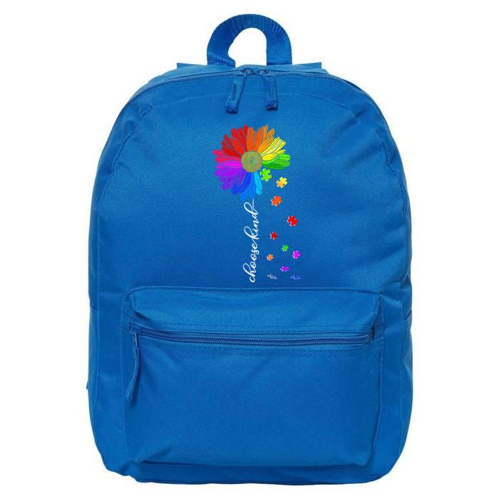 Autism Sunflower Choose Kind 16 in Basic Backpack