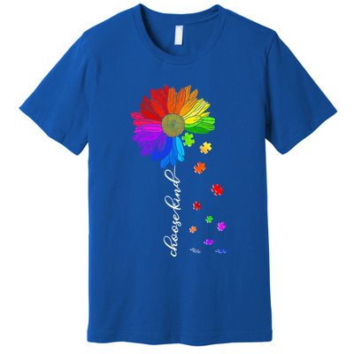 Autism Sunflower Choose Kind Premium T-Shirt