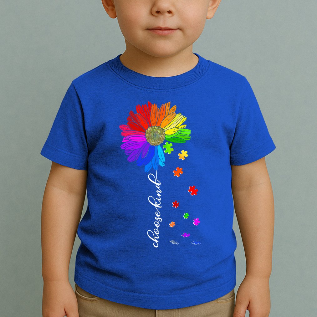 Autism Sunflower Choose Kind Toddler T-Shirt