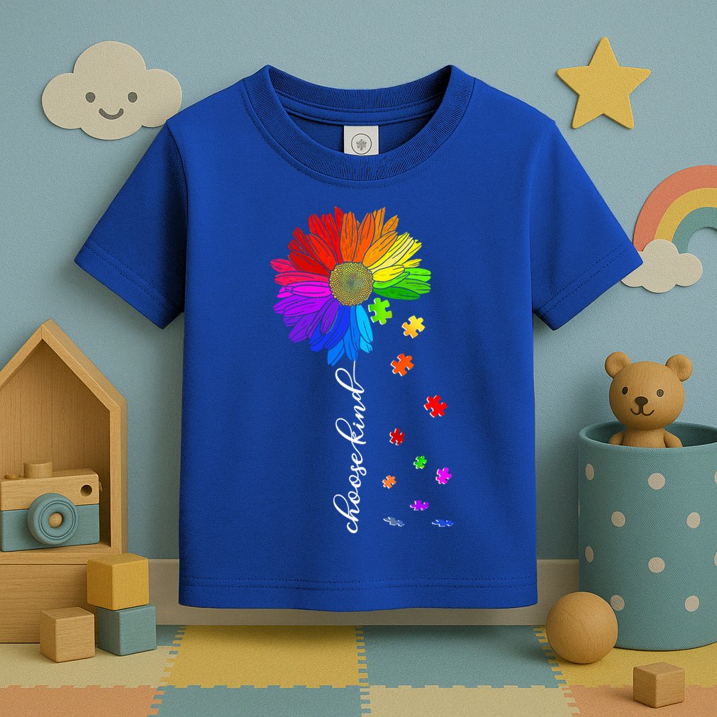 Autism Sunflower Choose Kind Toddler T-Shirt