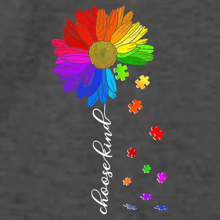 Autism Sunflower Choose Kind Vector Backpack